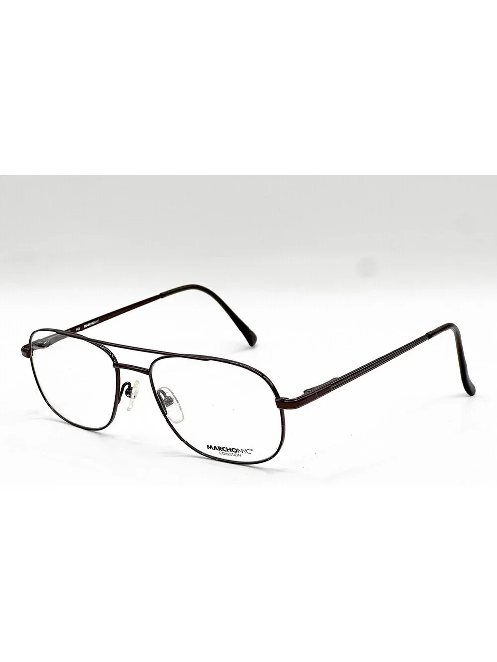 Marchon Nyc M1002 249 Brown Authentic Eyeglasses 55-17-145